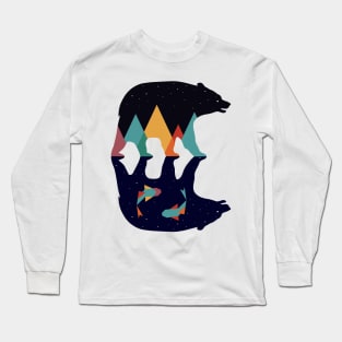 Mirror Nature Bear Long Sleeve T-Shirt